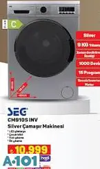 SEG CM910S INV SİLVER ÇAMAŞIR MAKİNESİ SEG CM910S INV SİLVER ÇAMAŞIR MAKİNESİ